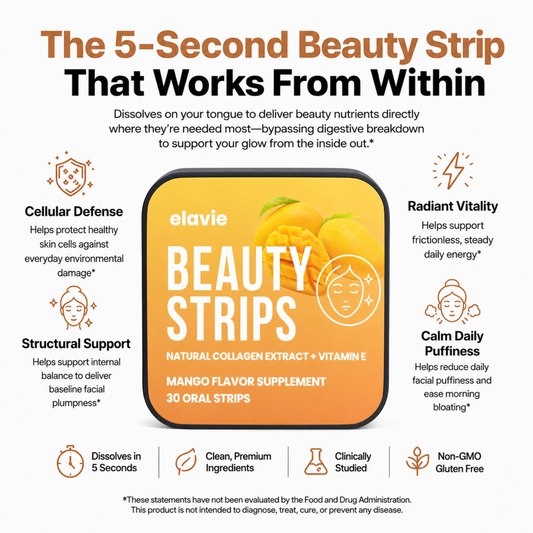 Elavie™ Organic Collagen + Vitamin E Radiance Beauty Strips